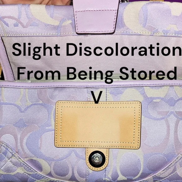 #56 - Coach Limited Edition Rare Lilac Soho Baguette With Dust Bag - Picture 8 of 16